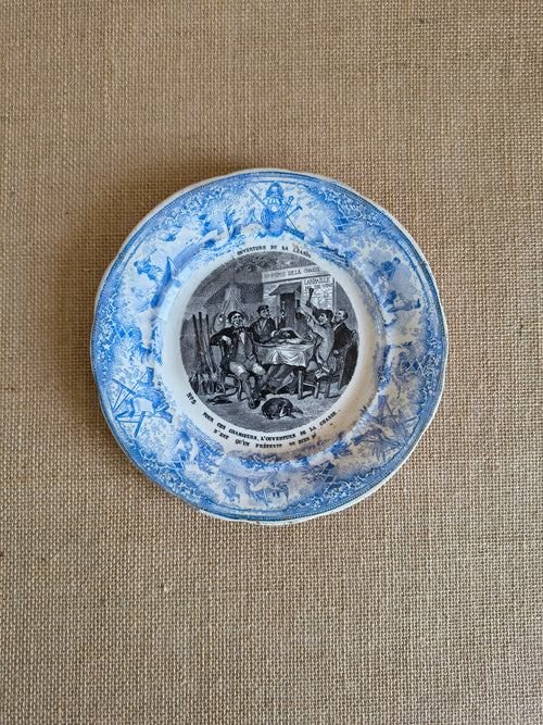 Assiette parlante Creil et Montereau n°5