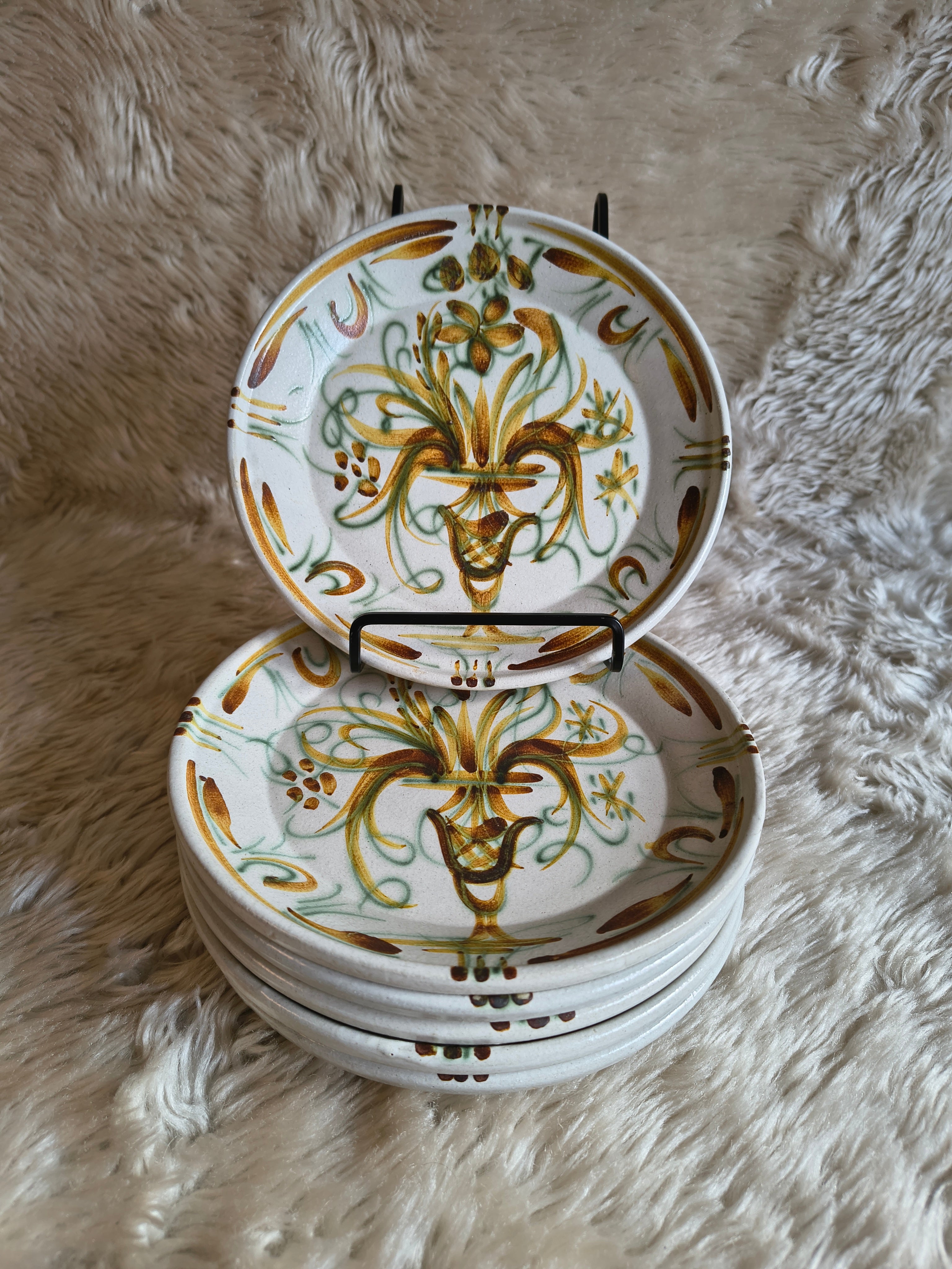 Lot de 6 assiettes à dessert Kéraluc Renaissance