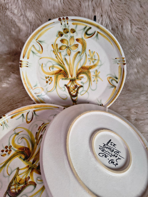 Lot de 6 assiettes plates Kéraluc Renaissance