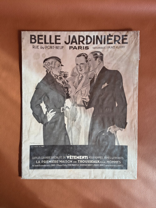Affiche publicitaire Art Déco magasin La Belle Jardinière 