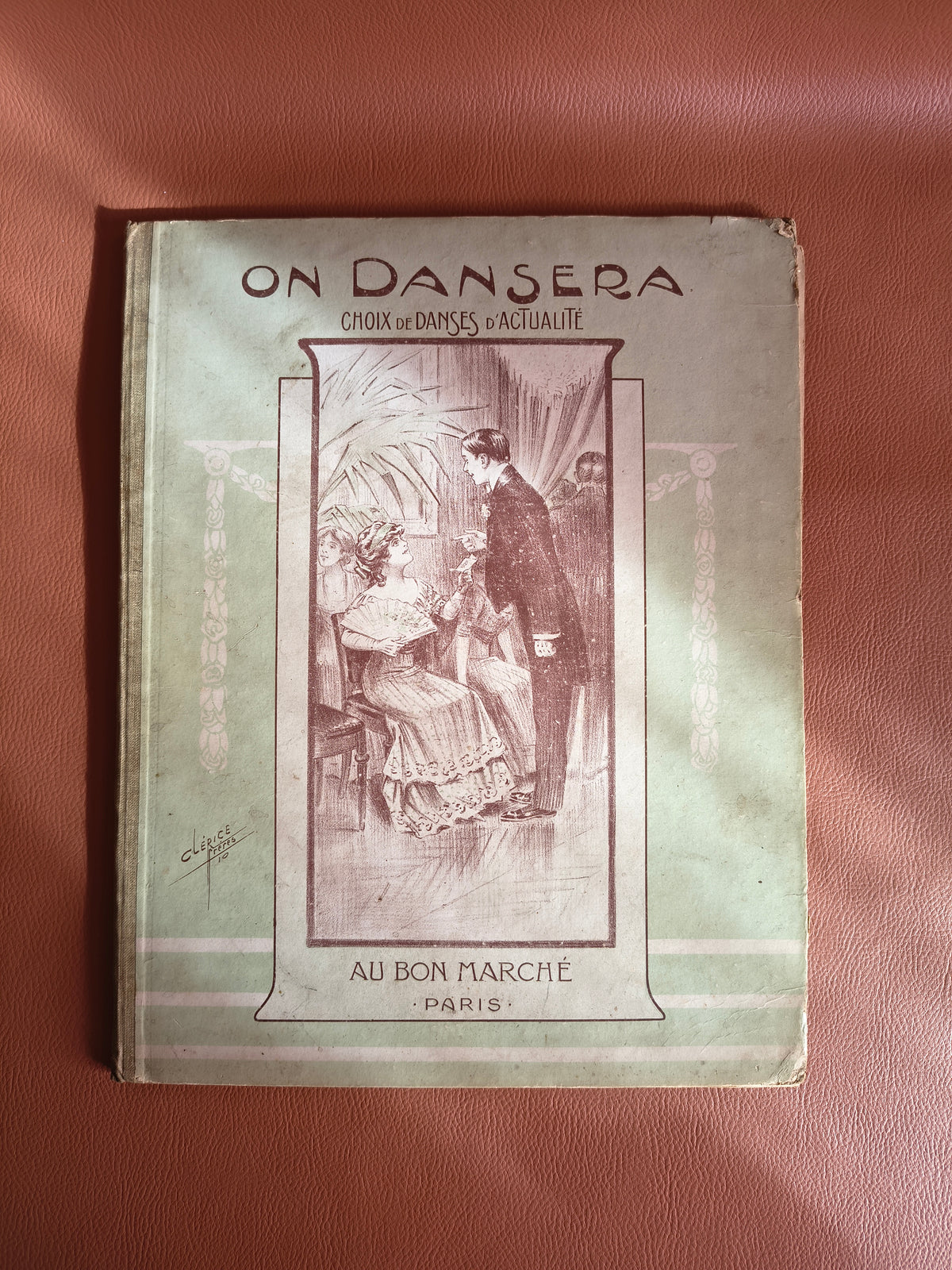 Carnet de danses de salon Art Nouveau 1906