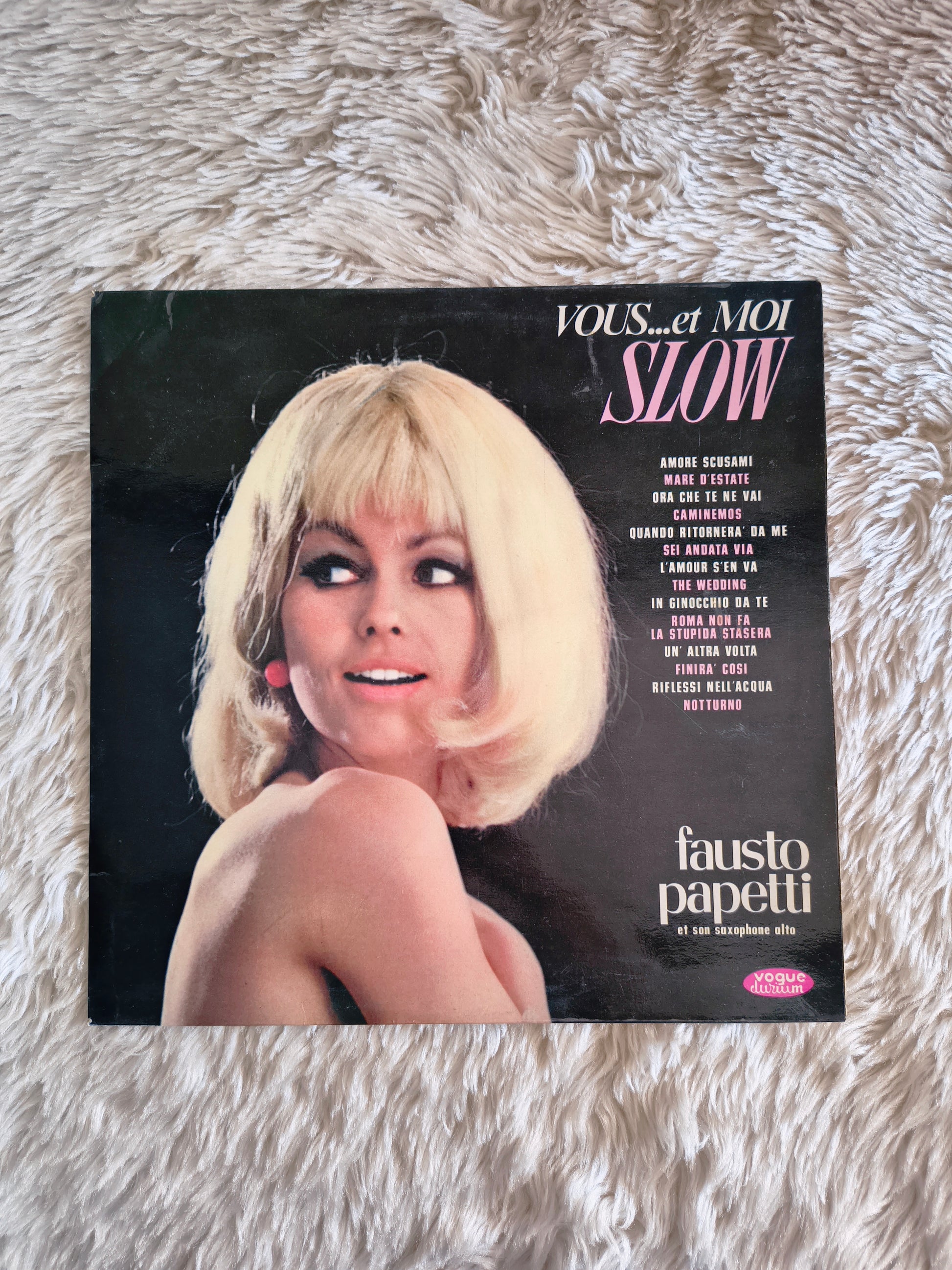 Vinyle 33T compilation slow Fausto Papetti