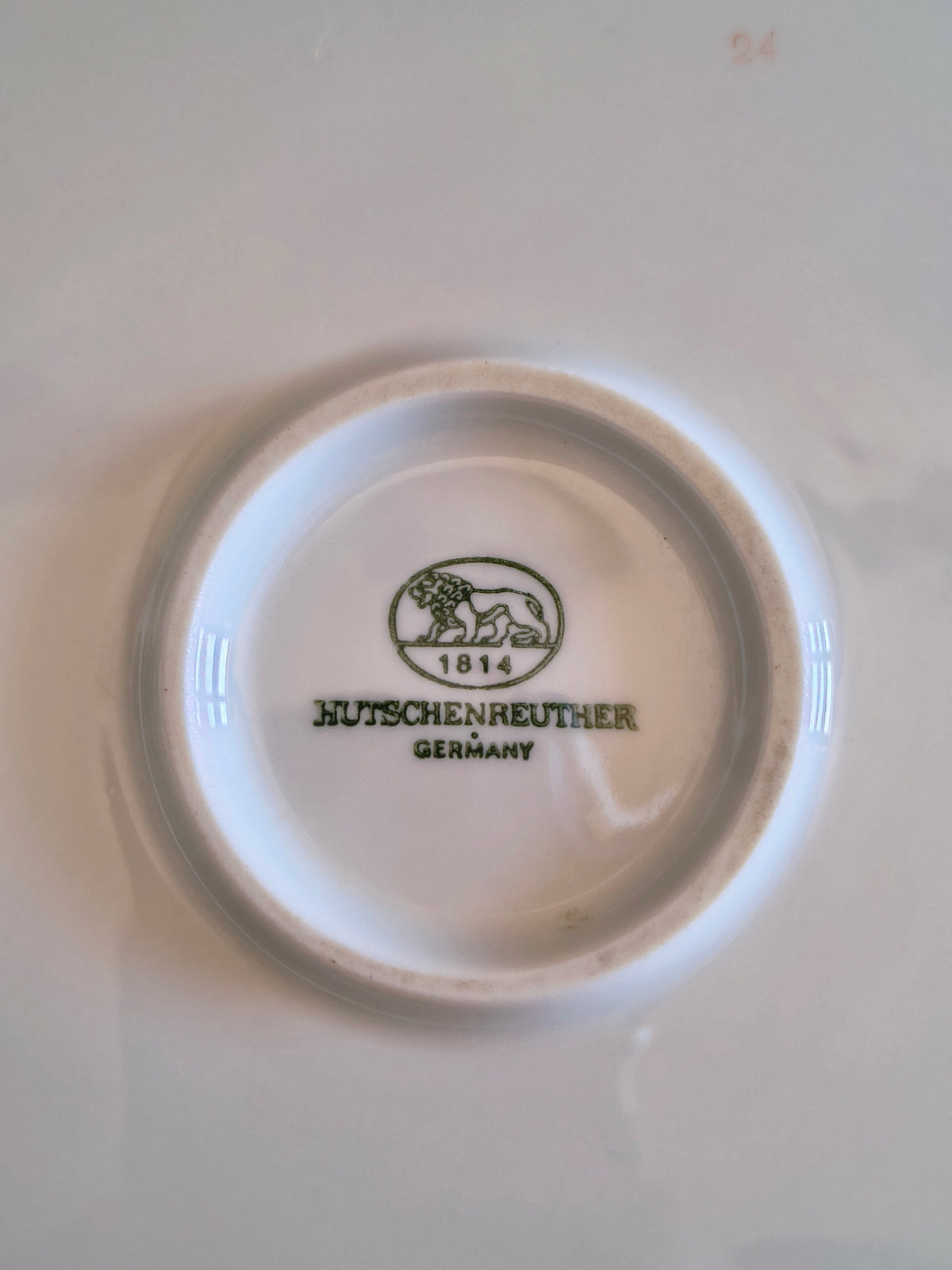 Grand plat de présentation décor noix et raisin porcelaine allemande Hutschenreuther