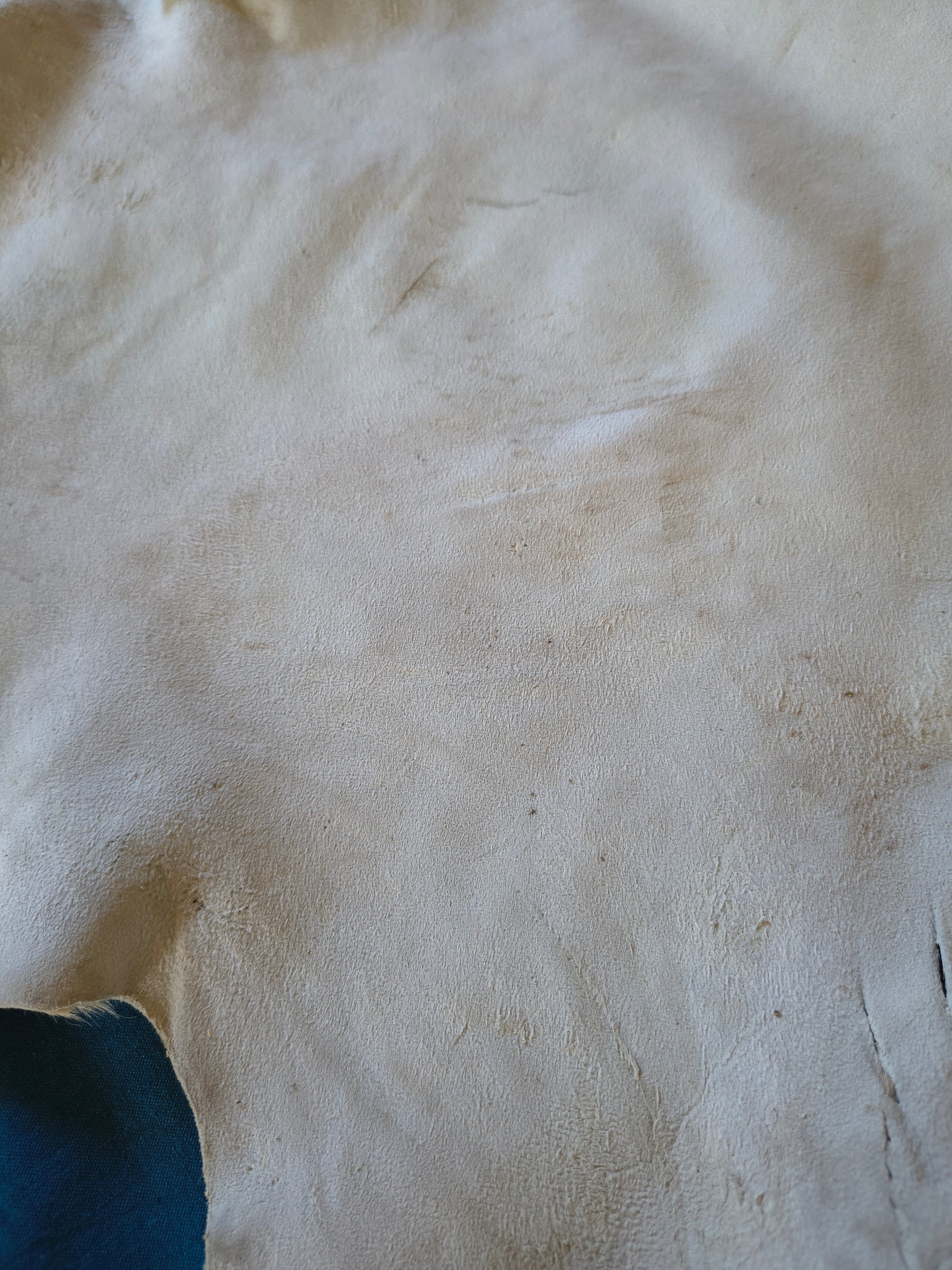 Petit tapis en peau de chevreau