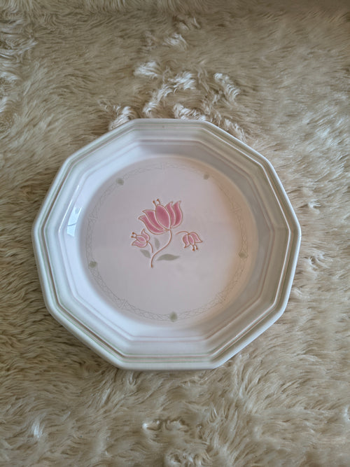 Assiettes décagonales Niderviller Pergola style romantique