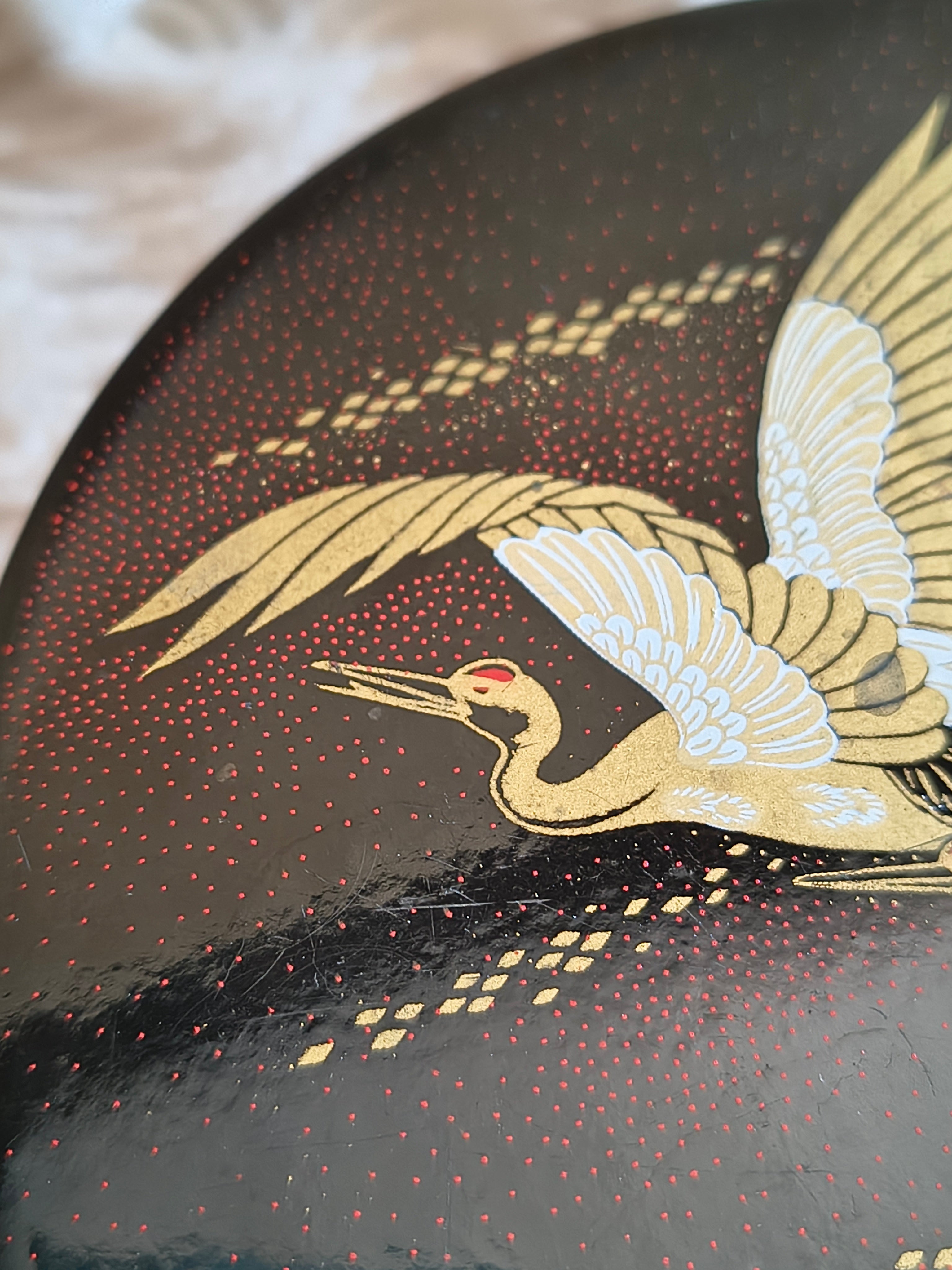 Ensemble collector Japan Airlines dessous de verres et boite décor grues