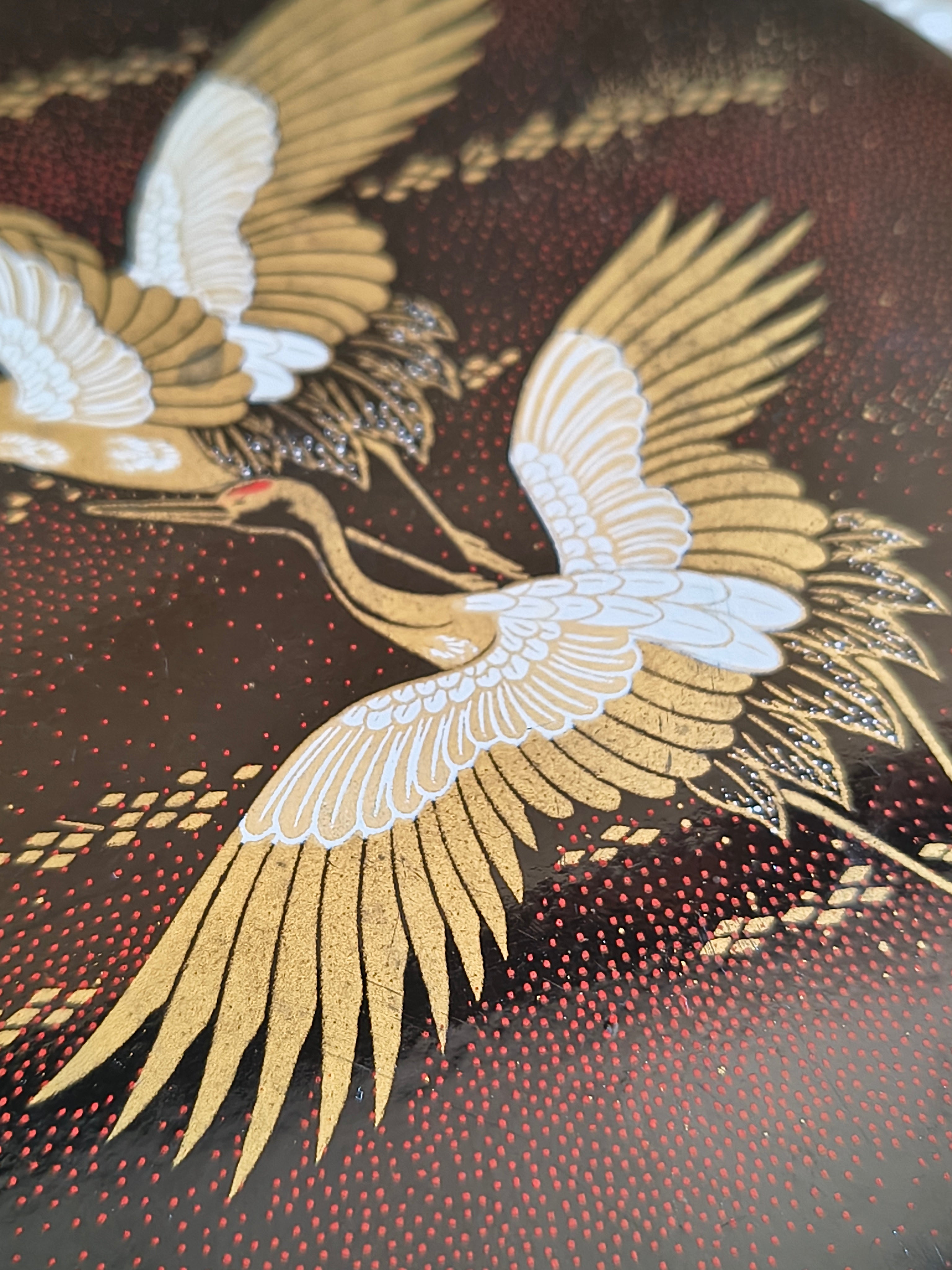 Ensemble collector Japan Airlines dessous de verres et boite décor grues