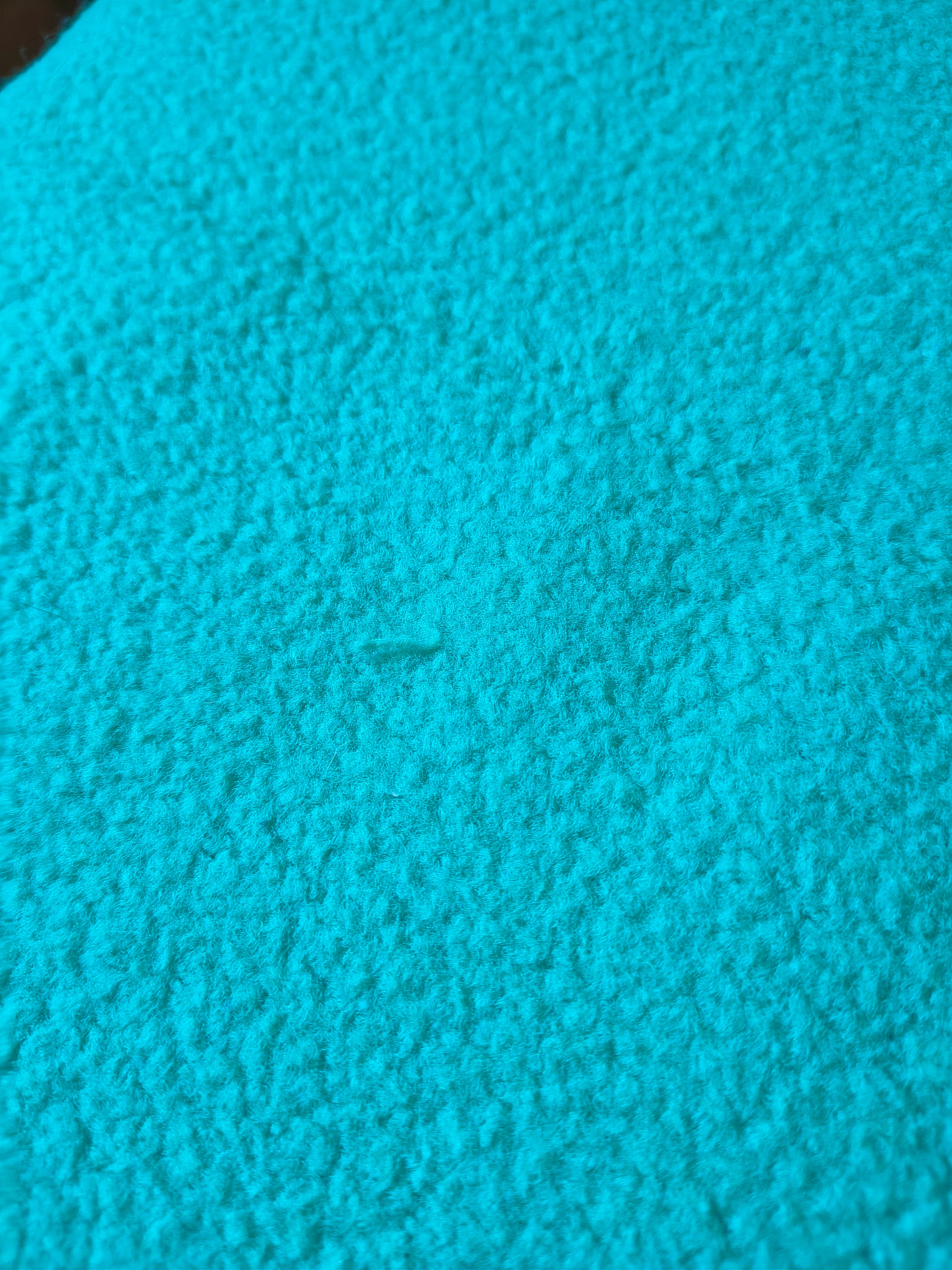 Couverture vintage 70's fleur marguerite vert foncé et turquoise