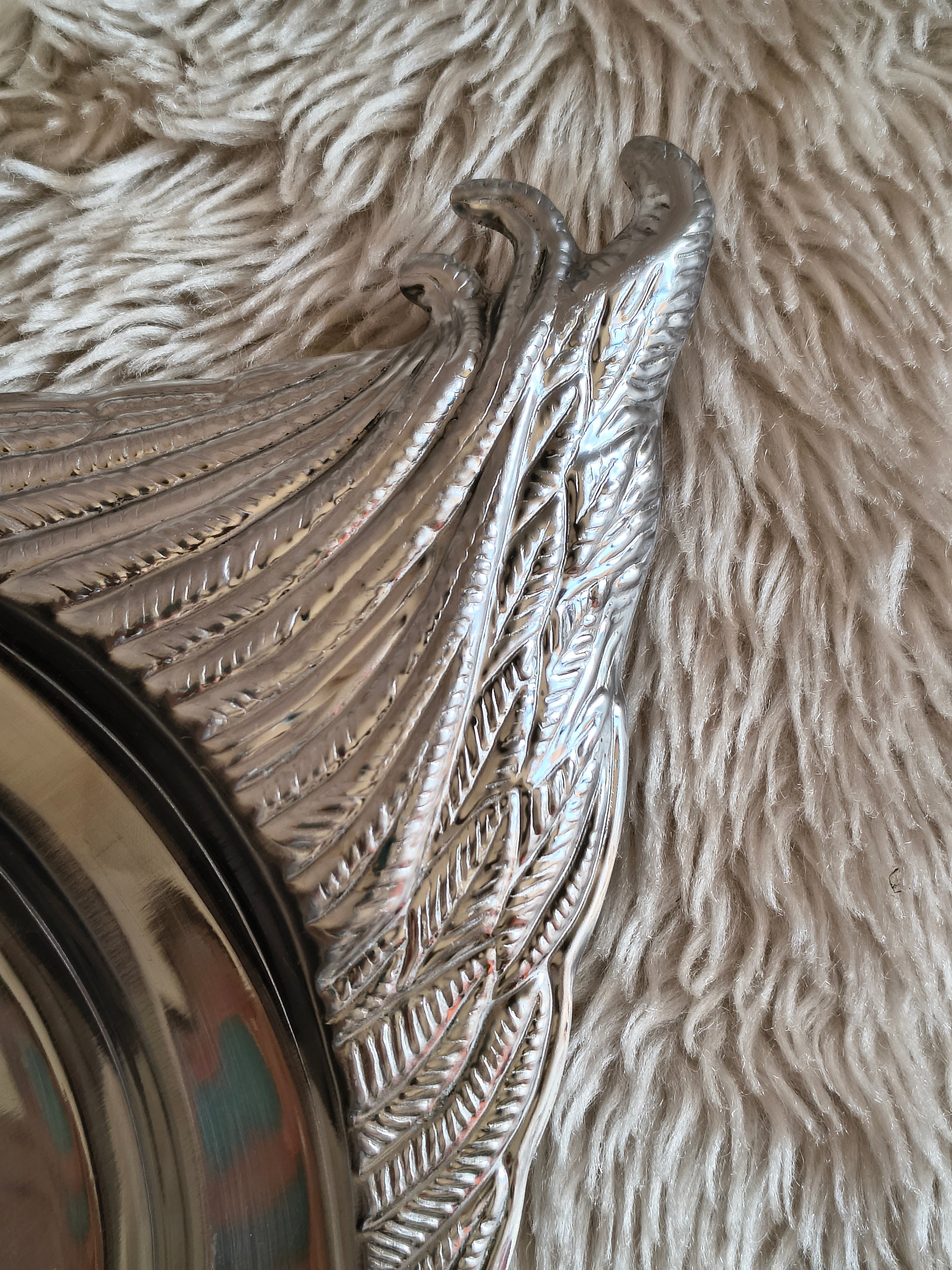 Plat de service kitsch en inox forme canard