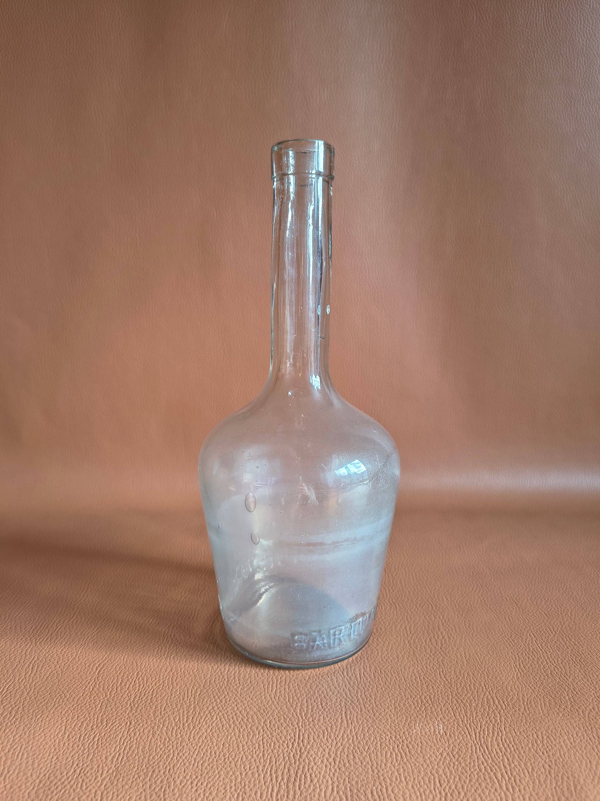 Bouteille de vin ancienne en verre soufflé Bardinet Bordeaux