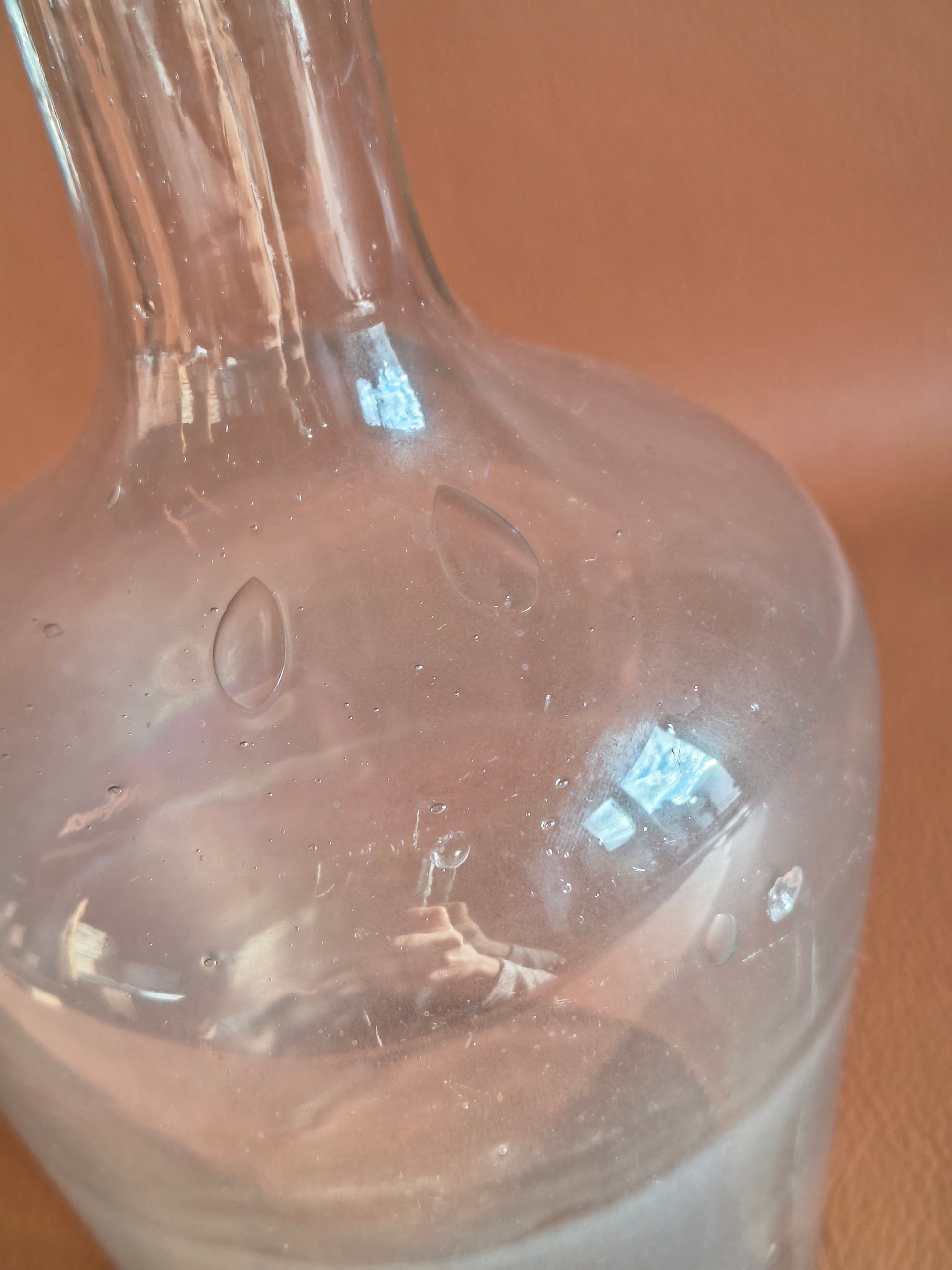 Bouteille de vin ancienne en verre soufflé Bardinet Bordeaux