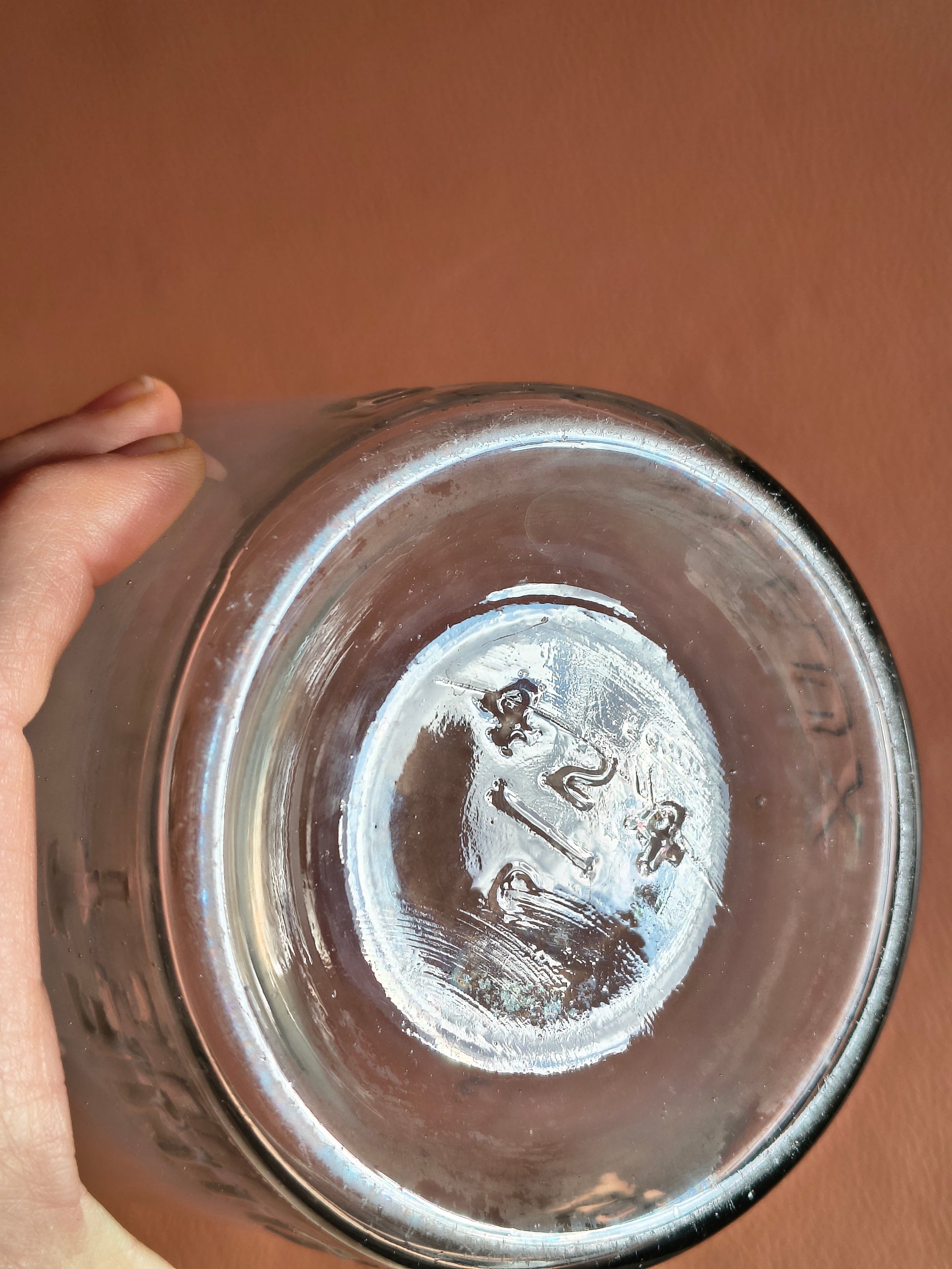 Bouteille de vin ancienne en verre soufflé Bardinet Bordeaux