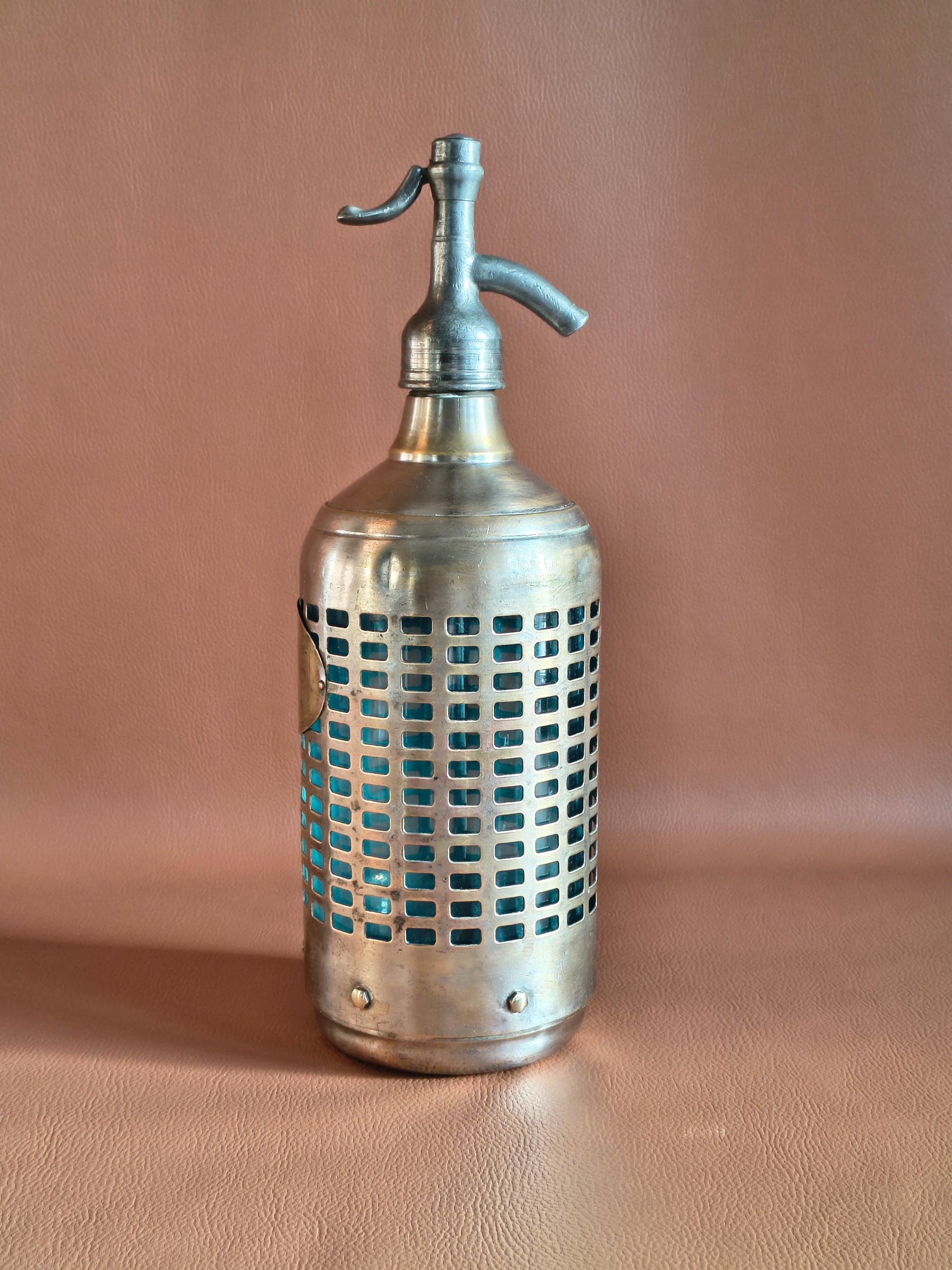 Siphon ancien cage d'acier marque Picon