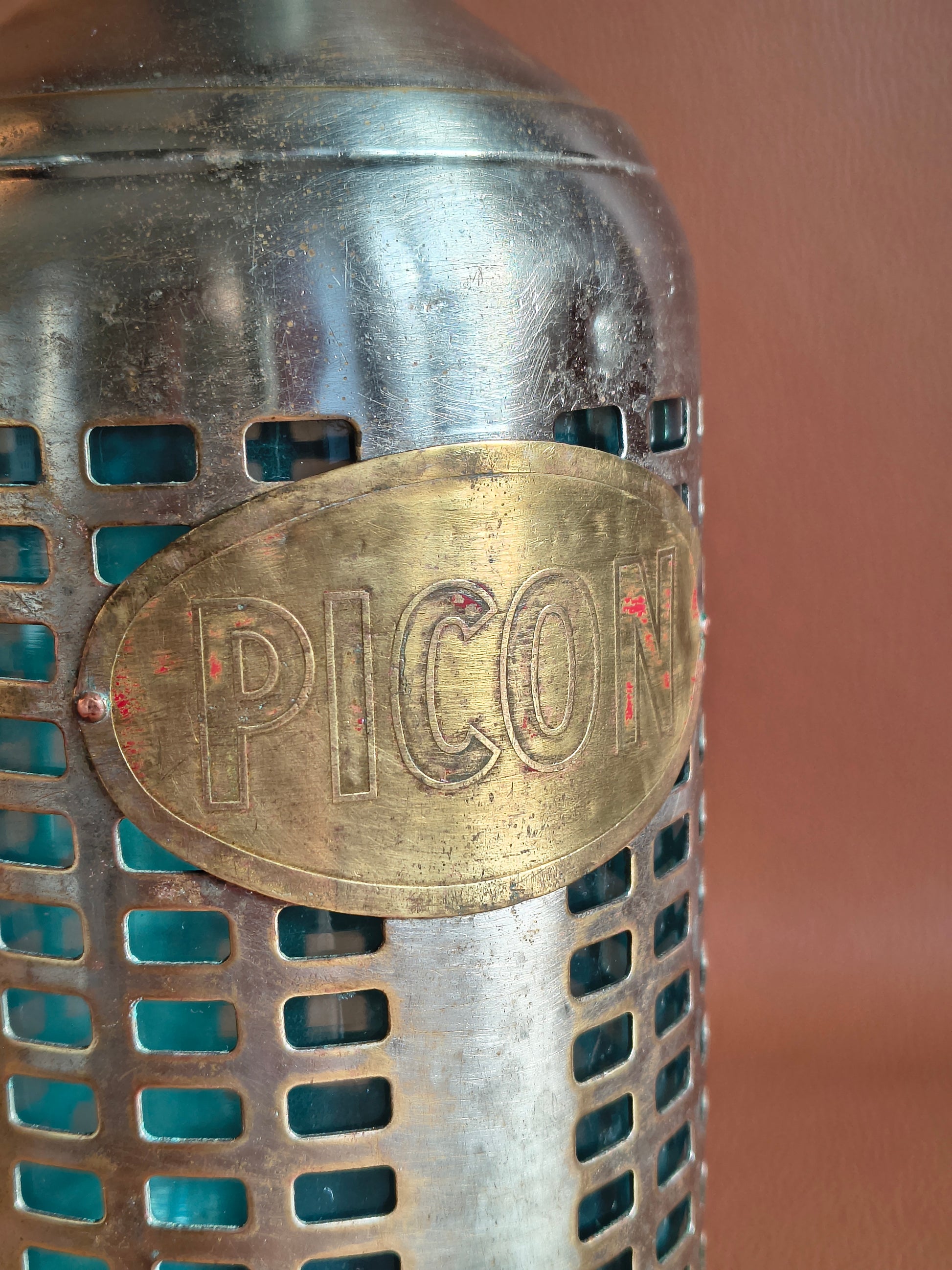 Siphon ancien cage d'acier marque Picon