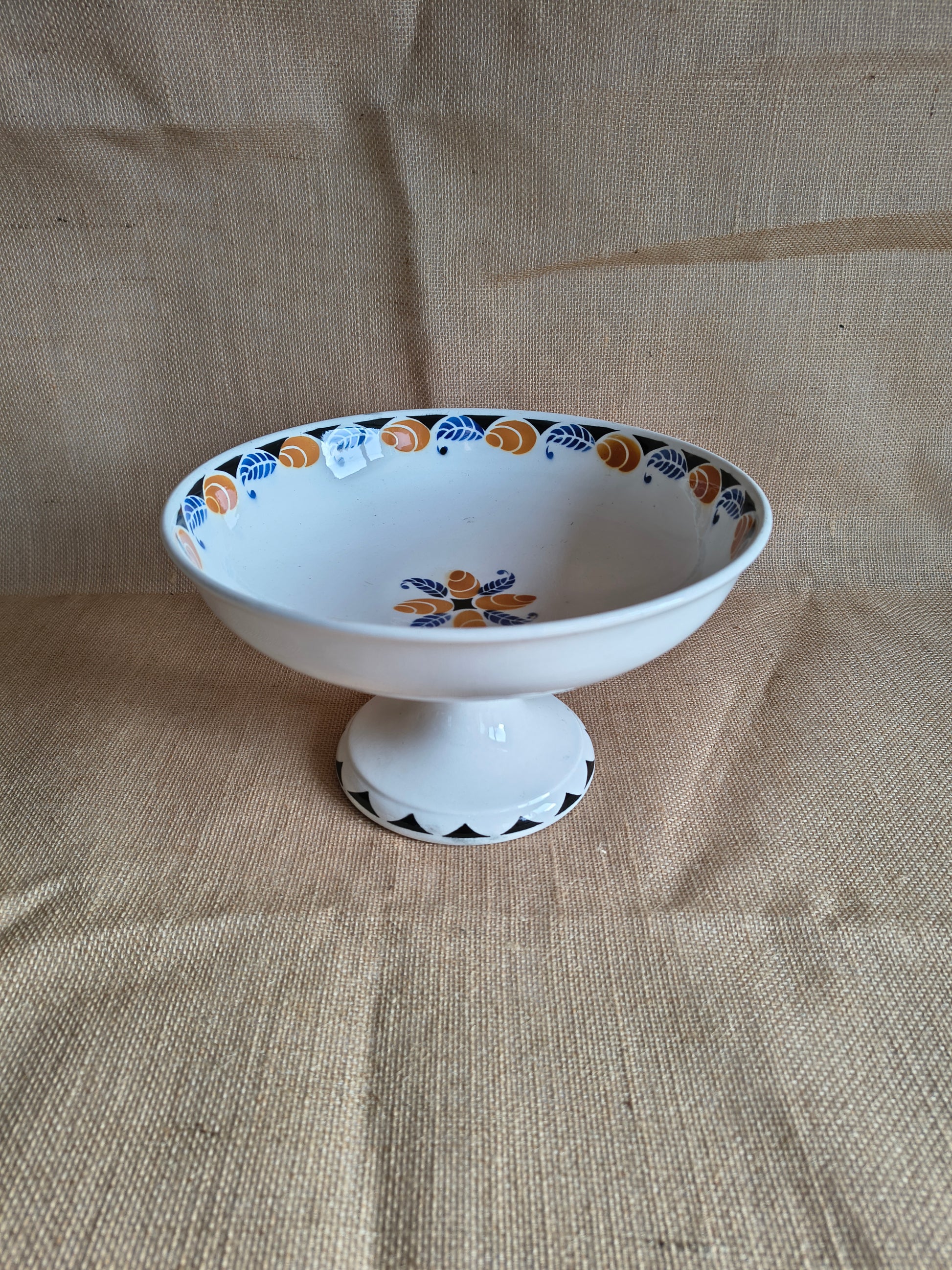 Compotier service Menton style Art Déco Digoin Sarreguemines