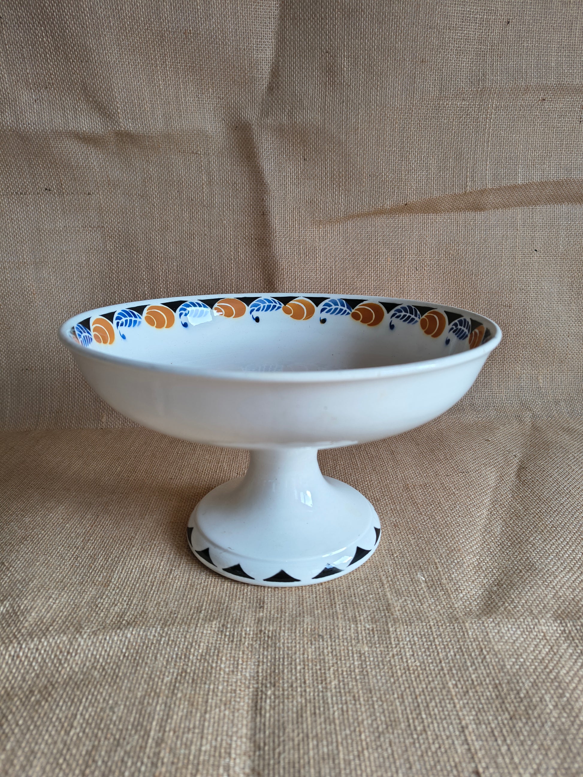 Compotier service Menton style Art Déco Digoin Sarreguemines