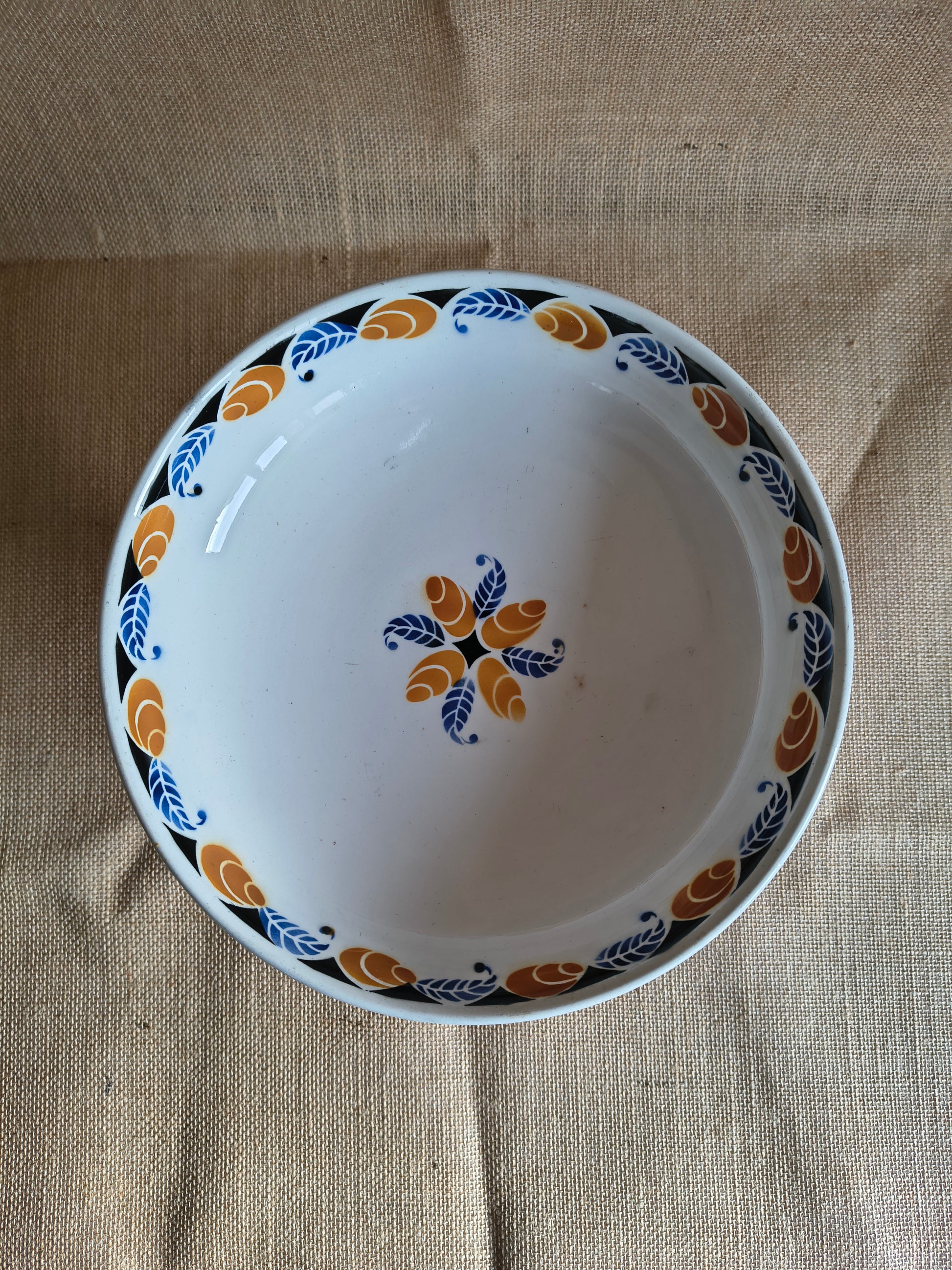 Compotier service Menton style Art Déco Digoin Sarreguemines