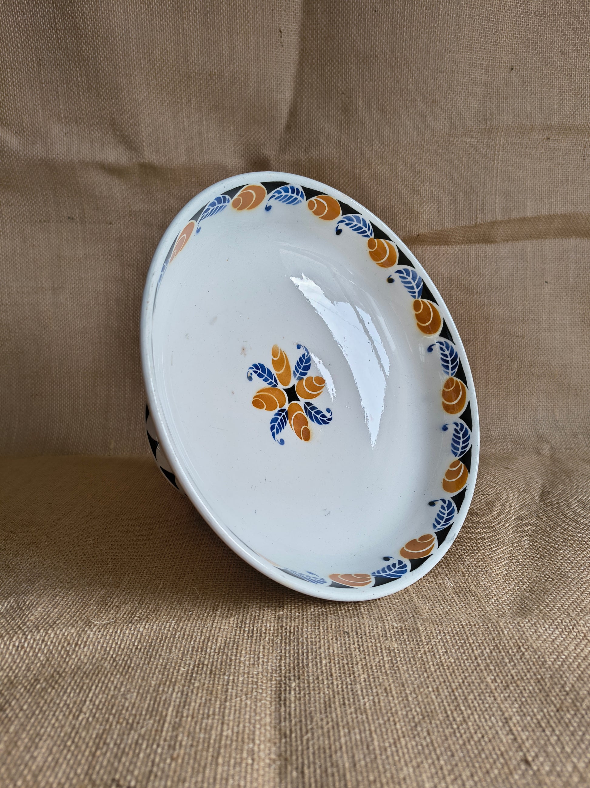 Compotier service Menton style Art Déco Digoin Sarreguemines