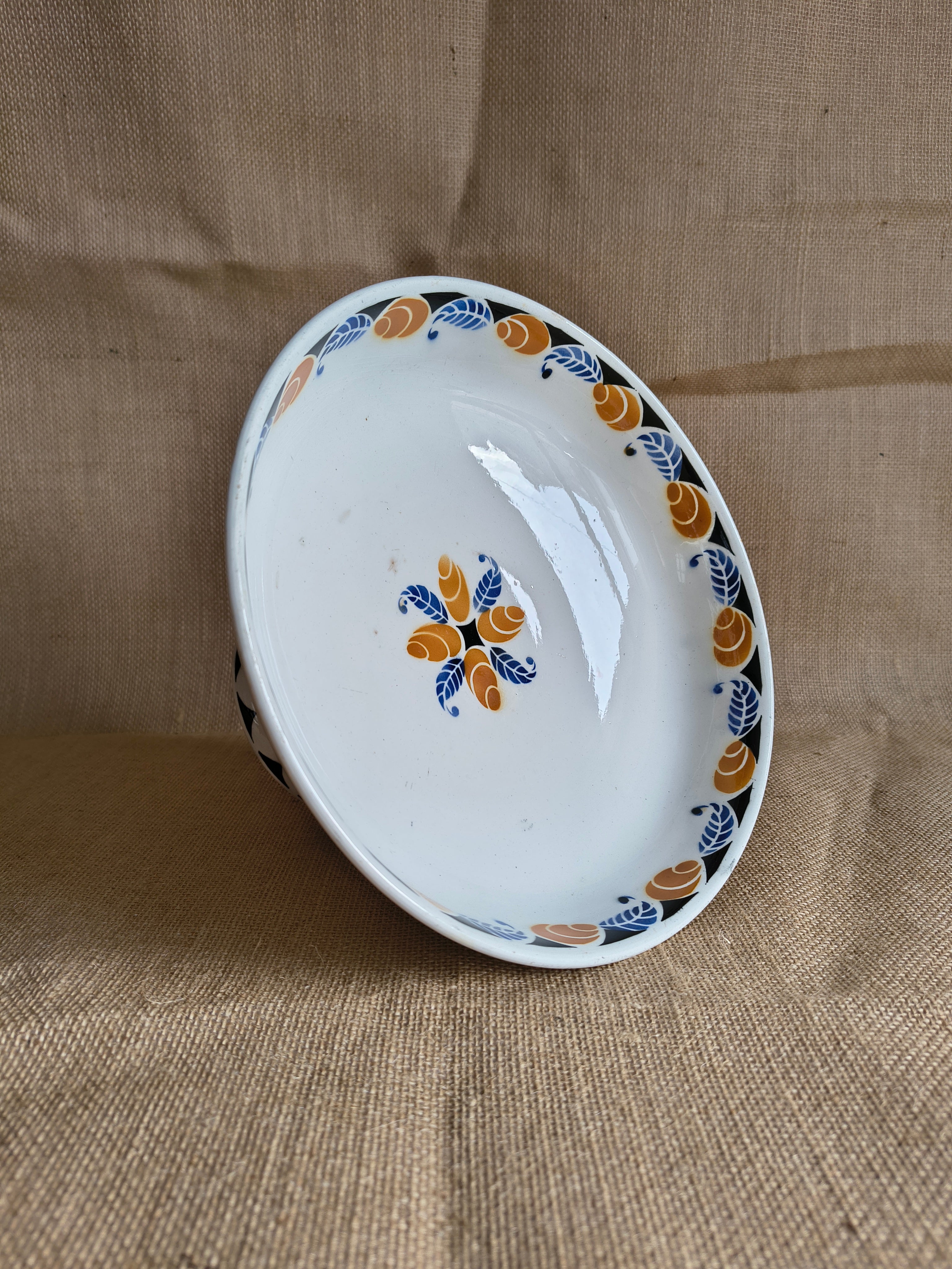 Compotier service Menton style Art Déco Digoin Sarreguemines
