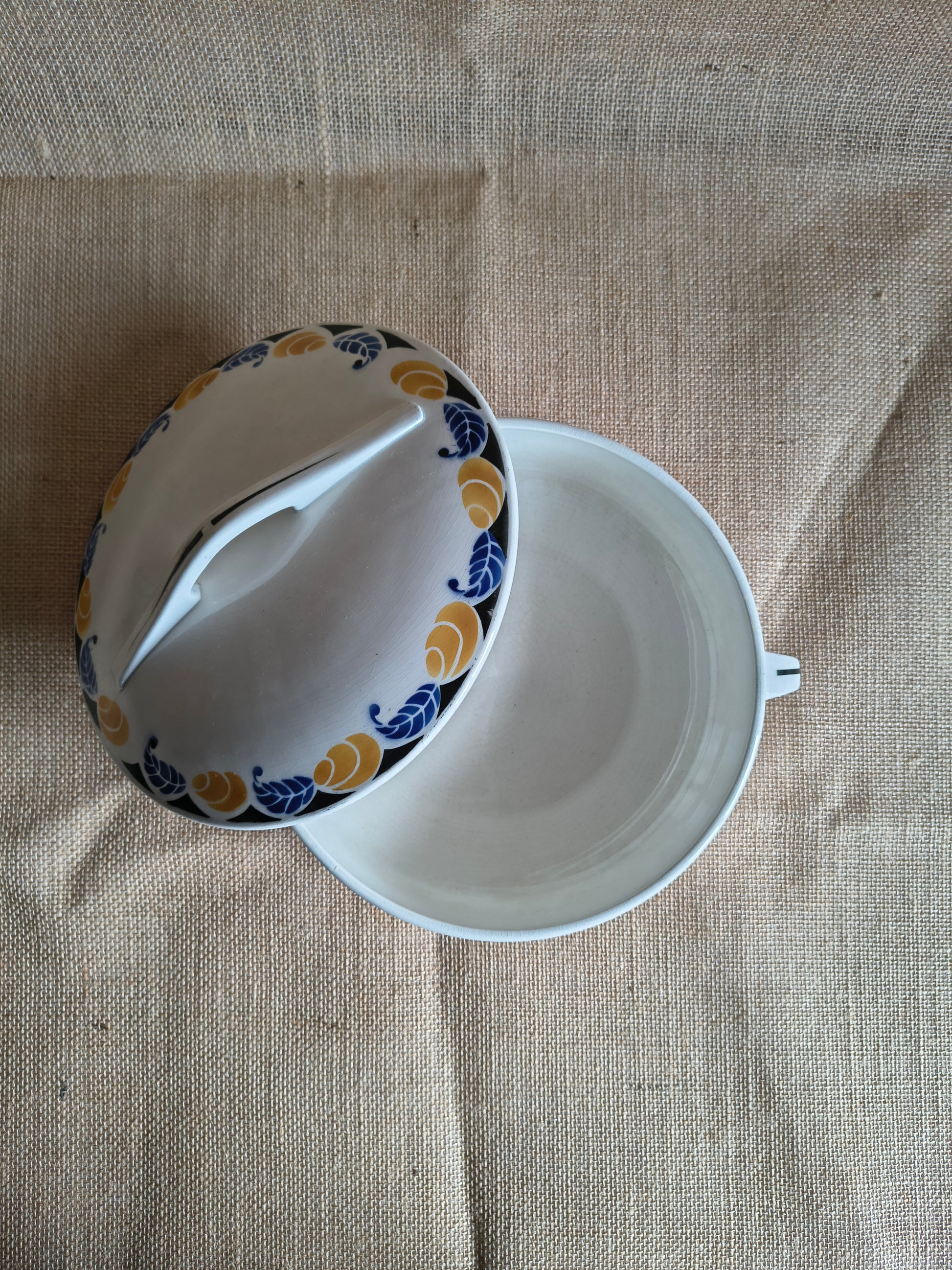 Légumier service Menton style Art Déco Digoin Sarreguemines
