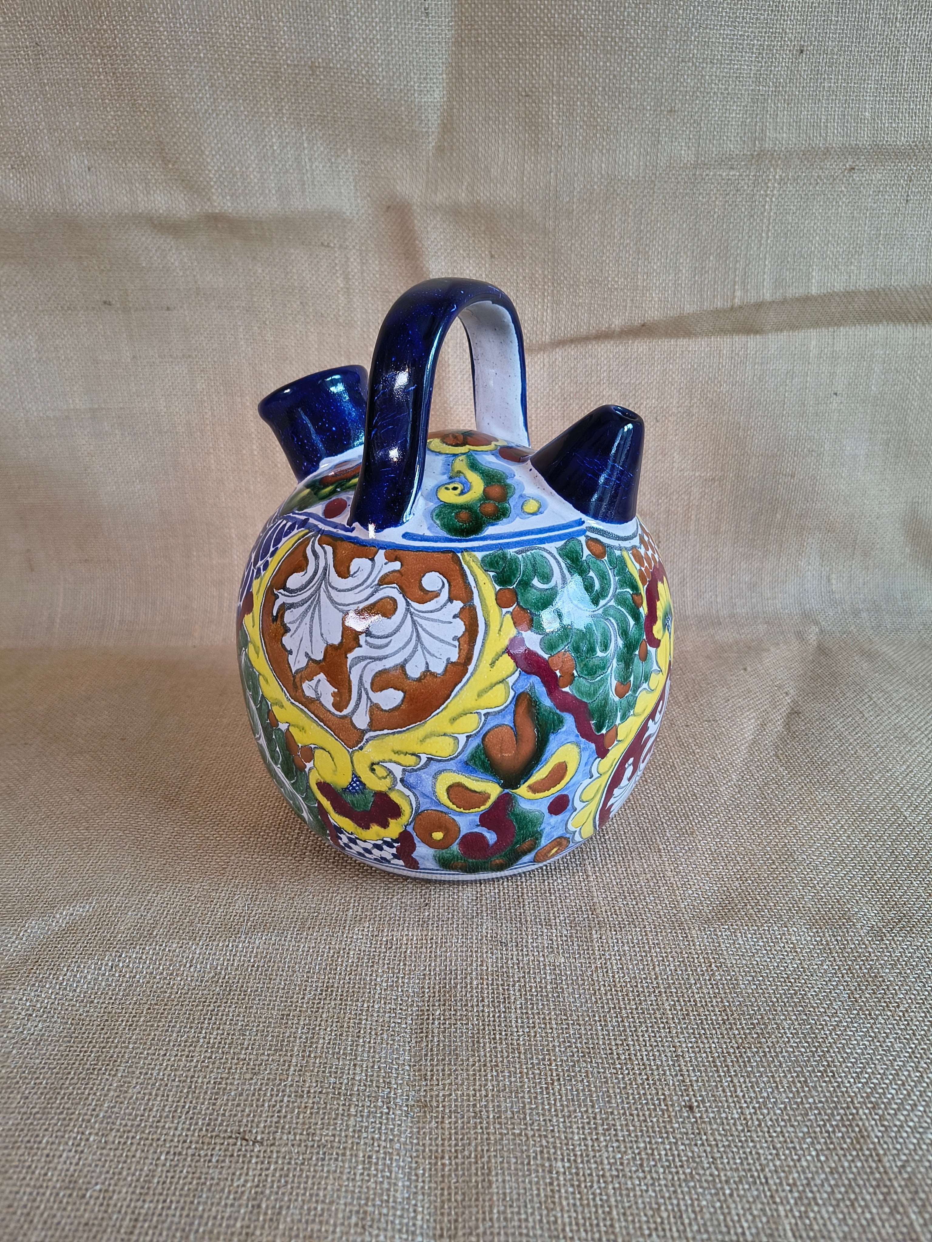 Rare cruche en céramique mexicaine