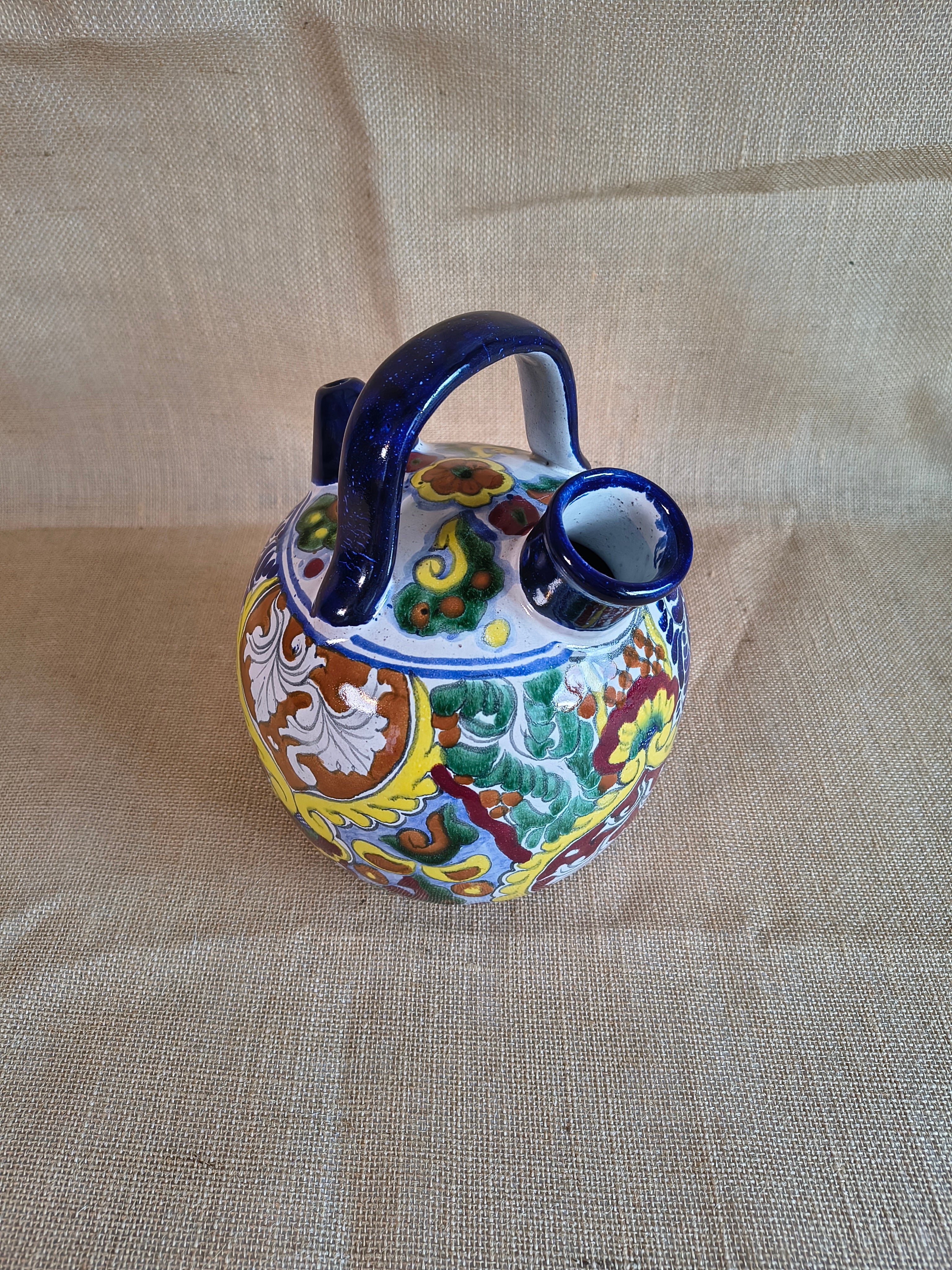 Rare cruche en céramique mexicaine