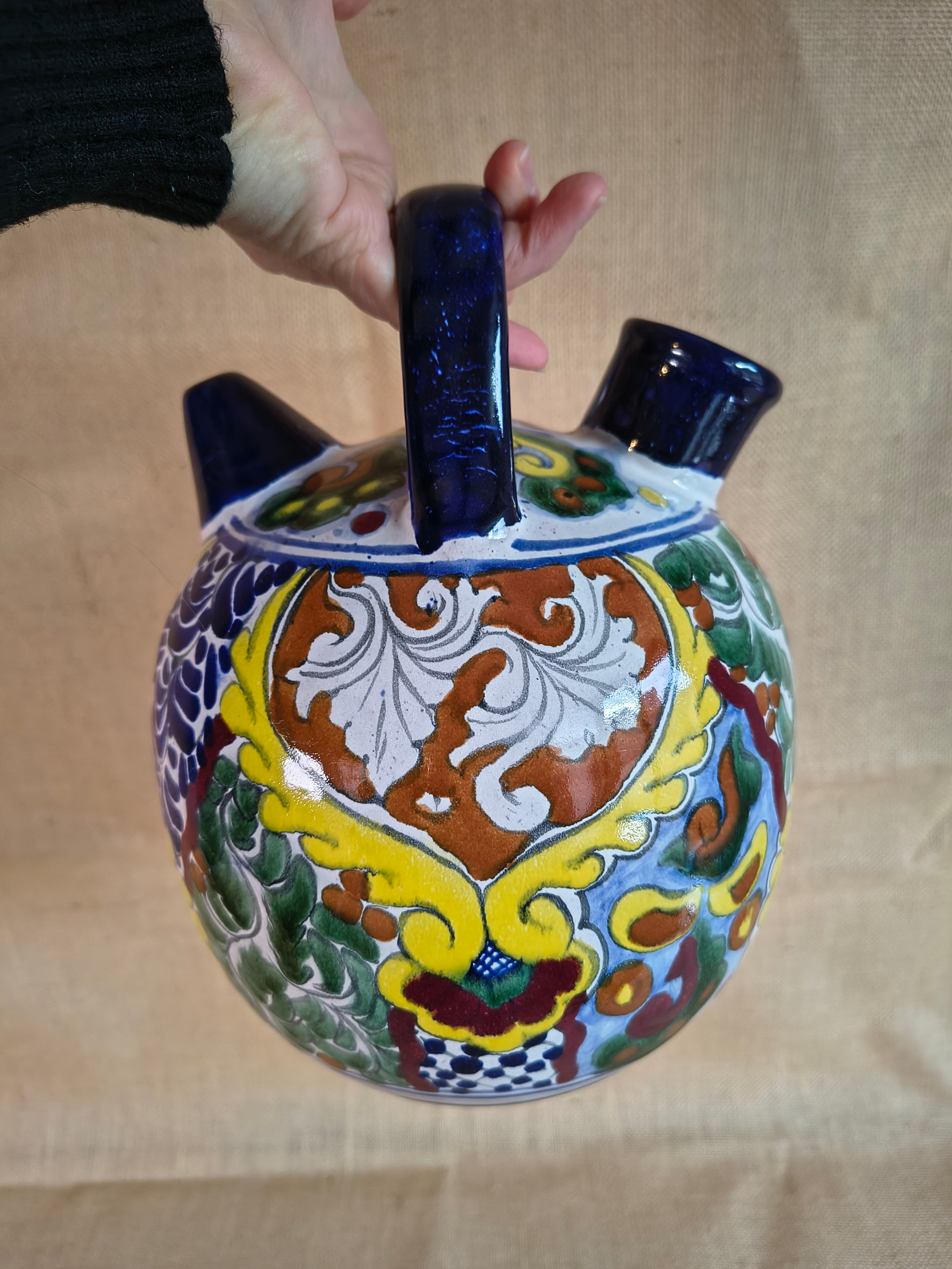 Rare cruche en céramique mexicaine