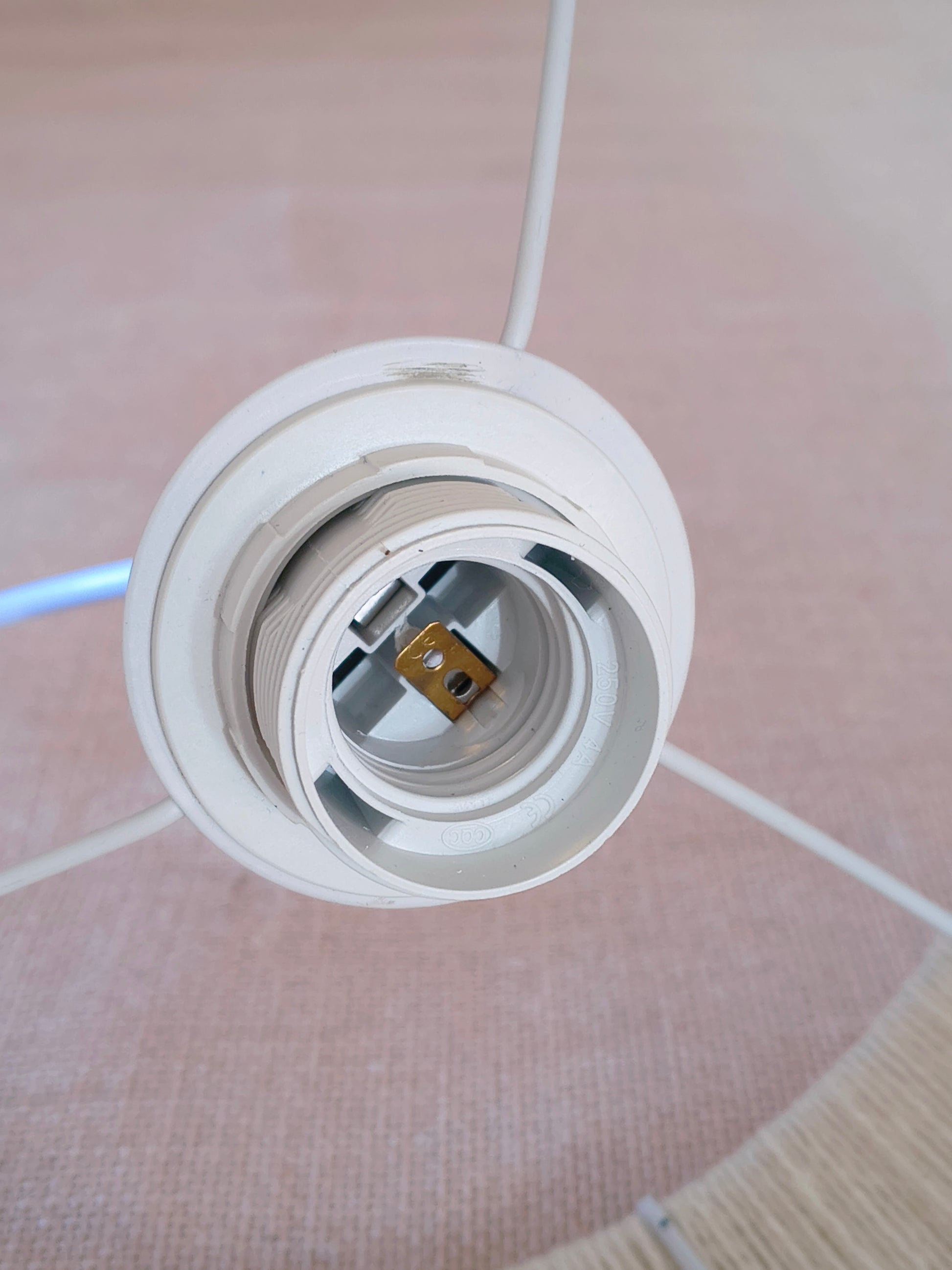 Suspension lumière douce et tamisée abat-jour en laine