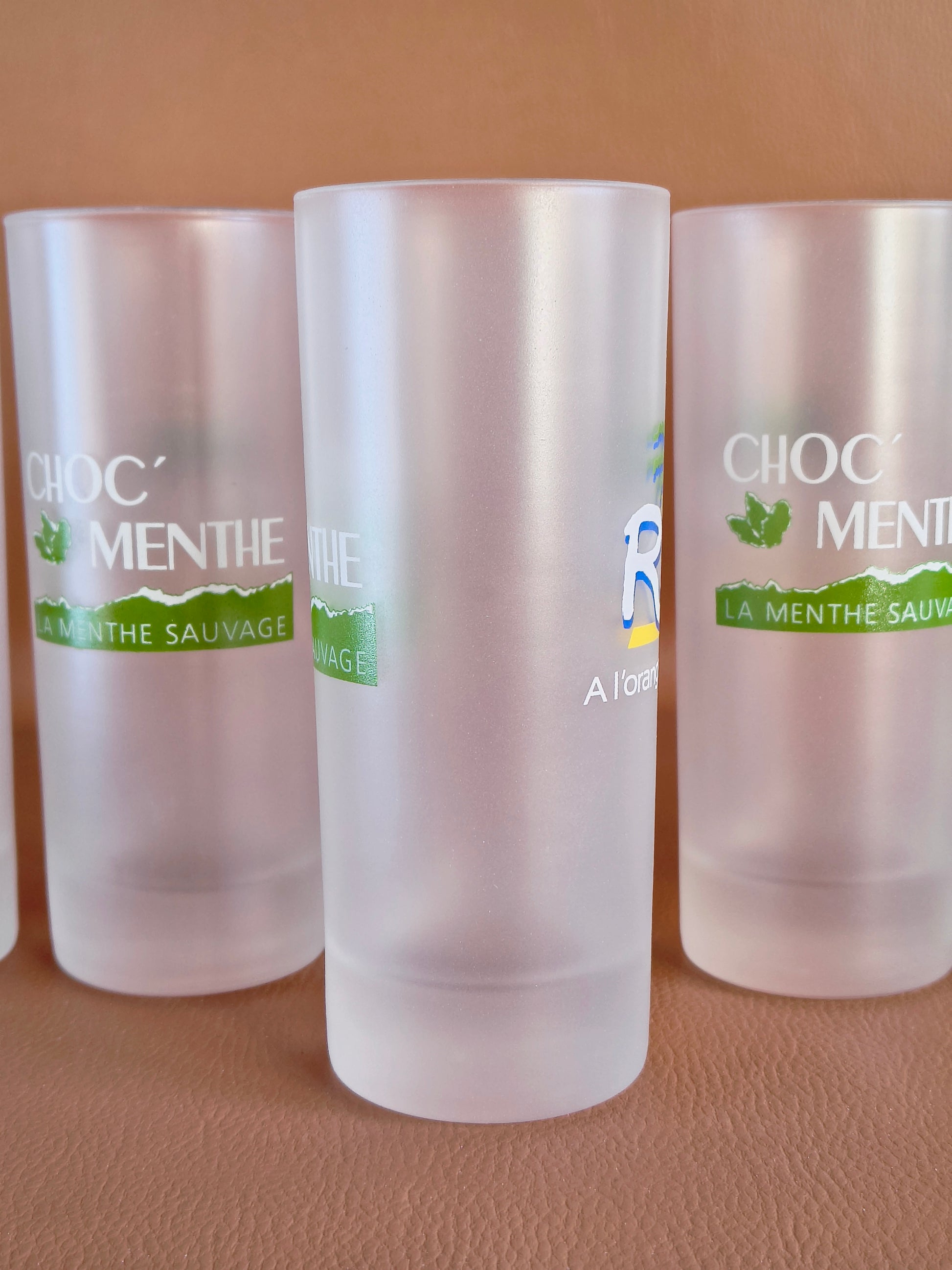 Verres vintage Rio / Choc'Menthe
