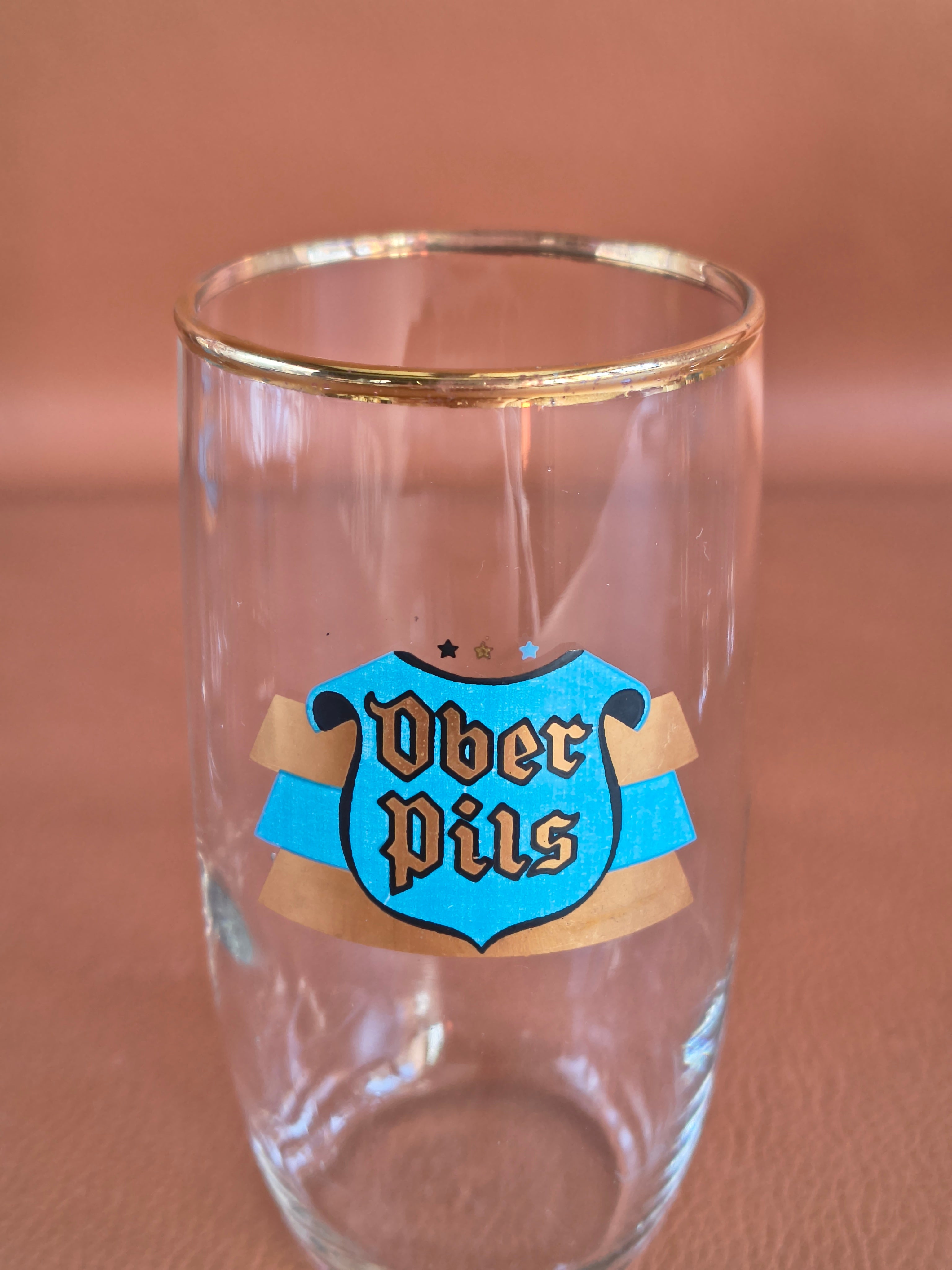 Verres à bière vintage Ober Pils années 60
