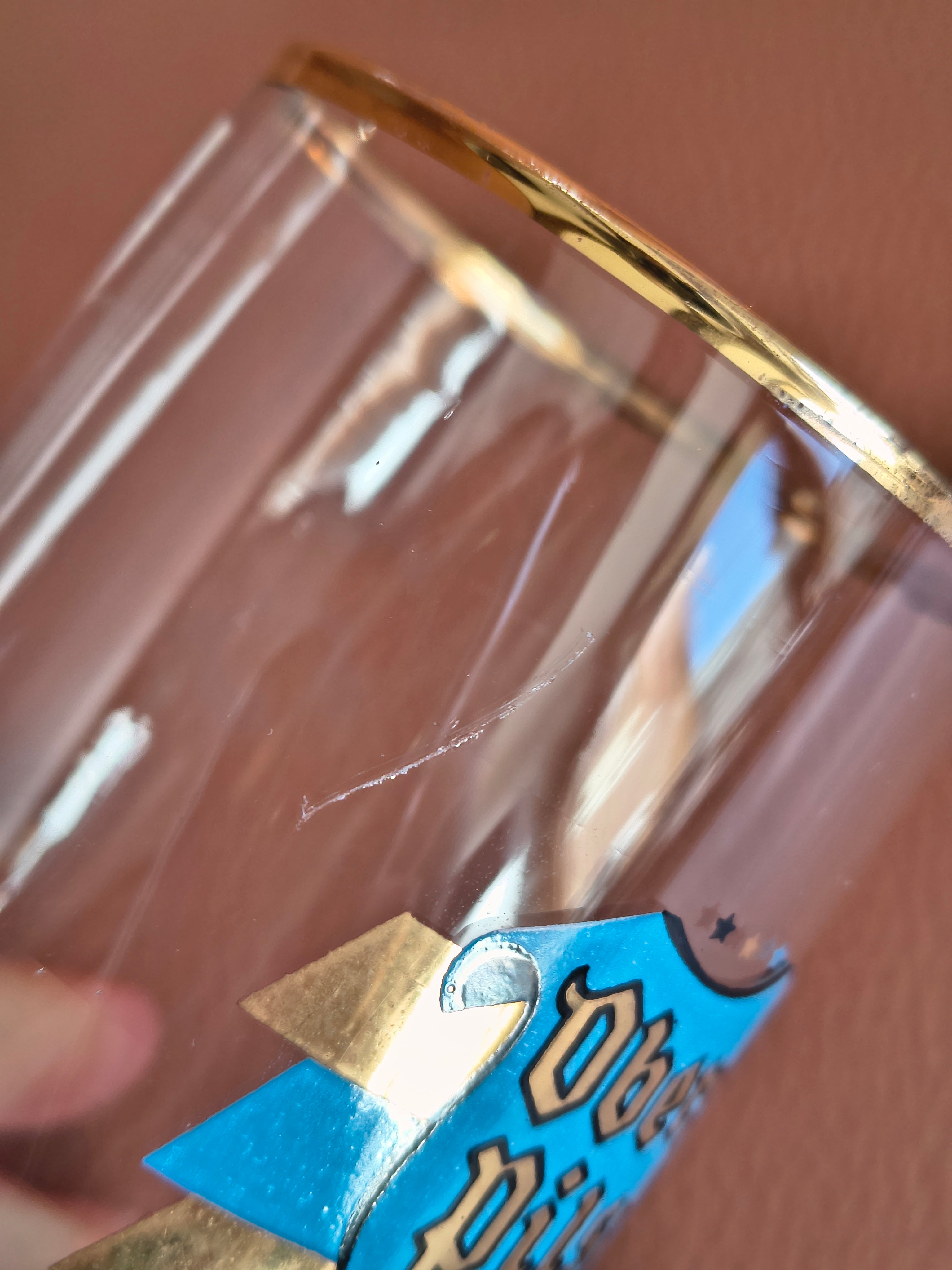 Verres à bière vintage Ober Pils années 60