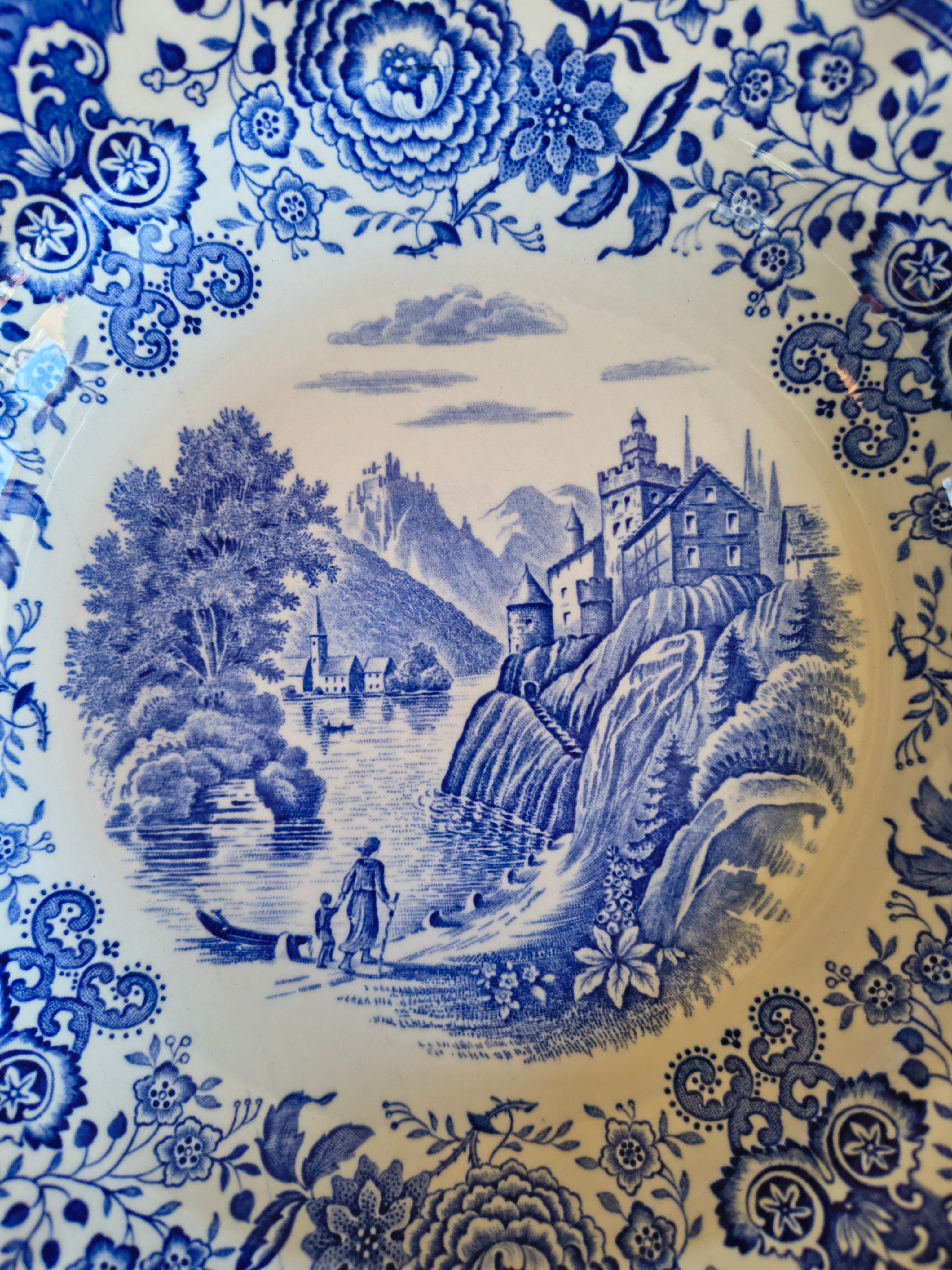 Assiettes creuses Villeroy & Boch Burgenland bleues