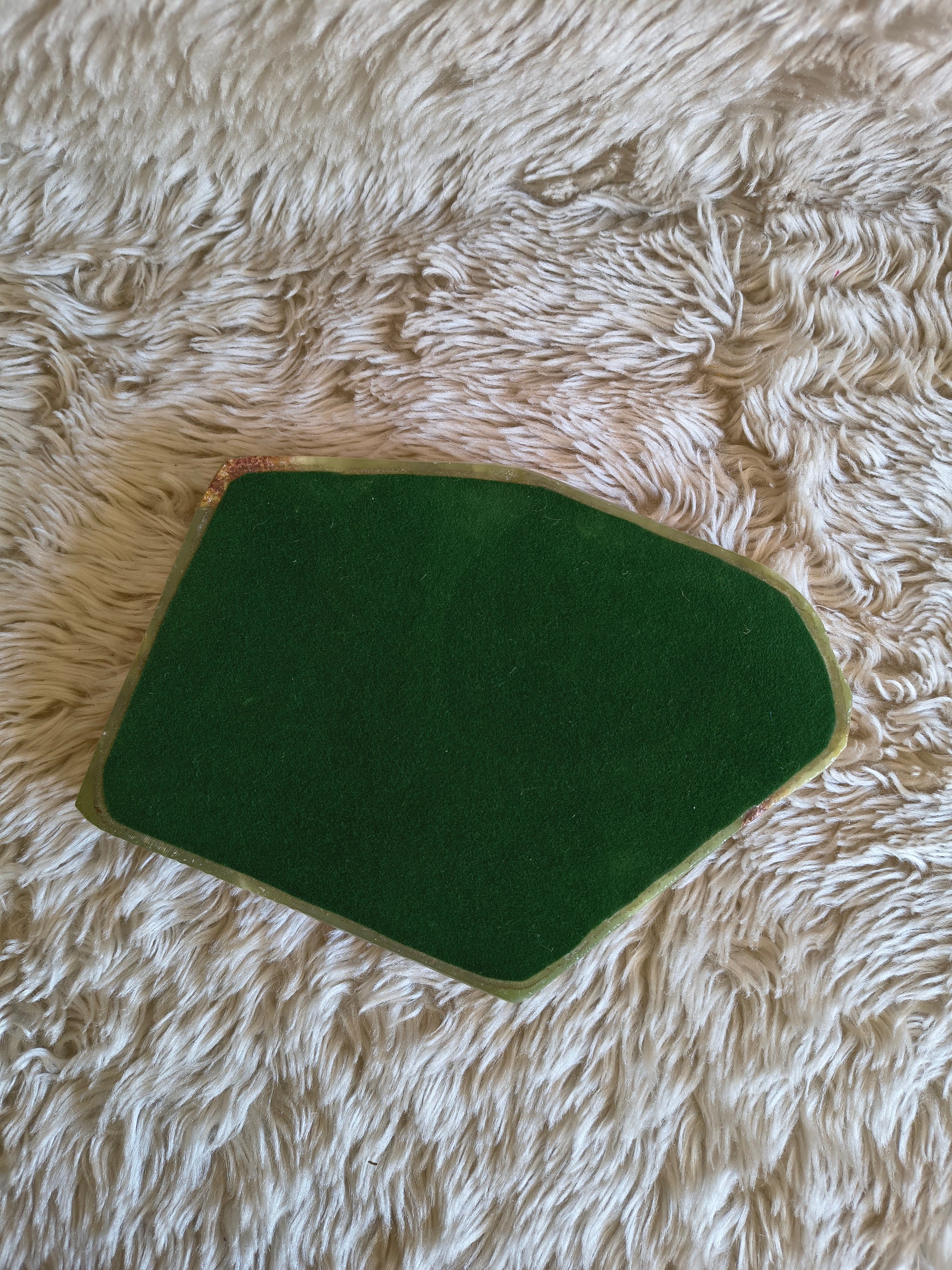 Grand cendrier vide-poche en onyx style mid-century