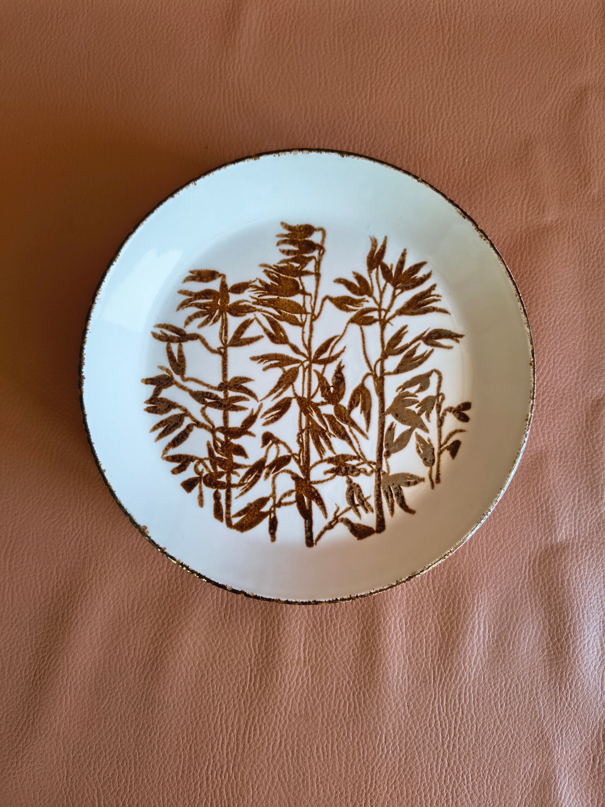 Assiettes à dessert en grès fin anglais Johnson Brothers modèle Wheat