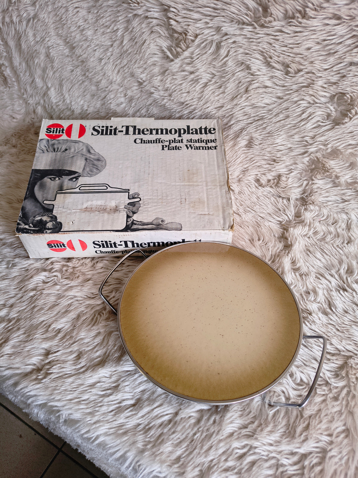Dessous de plat chauffant low tech vintage 