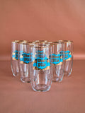 Lot de 6 veres à bire vintage Ober Pils